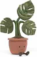 Amazon.co.jp: Jellycat Amuseables 鉢植えモンステラぬいぐるみ